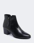Leather Side Zip Ankle Boot Leather Side Zip Ankle Boot