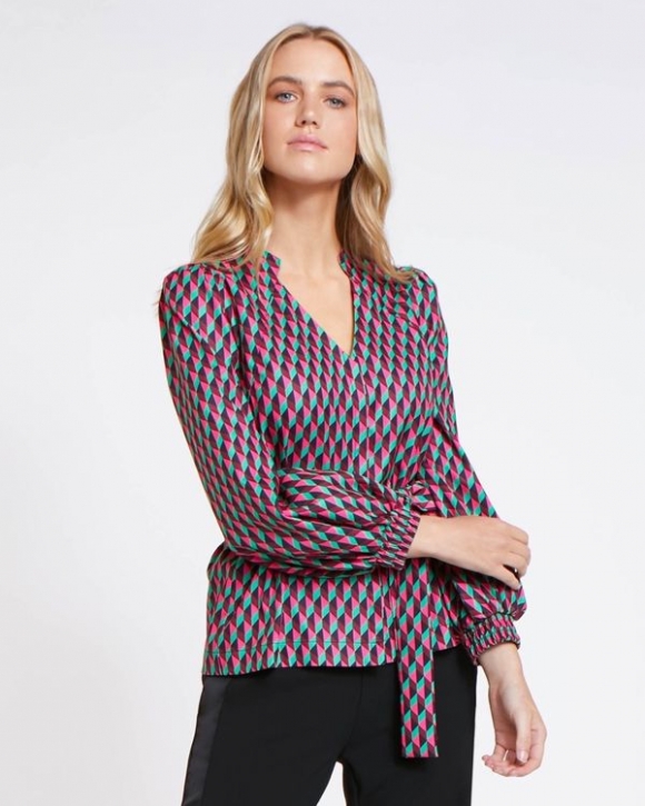 Lennon Courtney at Dunnes Stores Shimmer Harlequin Top Lennon Courtney at Dunnes Stores Shimmer Harlequin Top