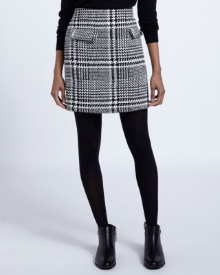 Elasticated Waist Check Mini Skirt Elasticated Waist Check Mini Skirt