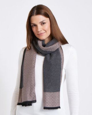 Paul Costelloe Living Studio Studded Scarf Paul Costelloe Living Studio Studded Scarf