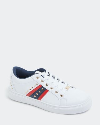 Contrast Stripe Casual Lace Up Contrast Stripe Casual Lace Up