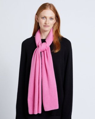 Carolyn Donnelly The Edit Pink Medium Cashmere Scarf Carolyn Donnelly The Edit Pink Medium Cashmere Scarf