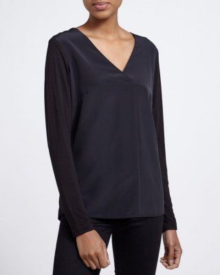 V-Neck Jersey Back Top V-Neck Jersey Back Top