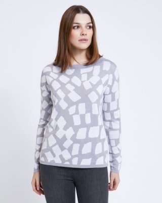 Paul Costelloe Living Studio Grey Pebble Jumper Paul Costelloe Living Studio Grey Pebble Jumper