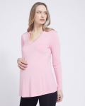 Savida Maternity V-Neck Flared Top Savida Maternity V-Neck Flared Top