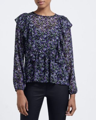 Ruffle Dobby Top Ruffle Dobby Top