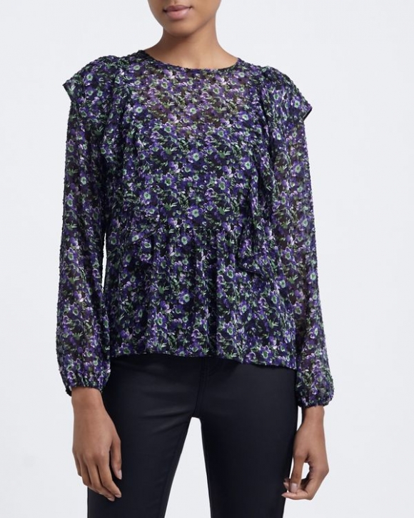 Ruffle Dobby Top Ruffle Dobby Top