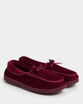 Wide Fit Velour Full Slippers Wide Fit Velour Full Slippers