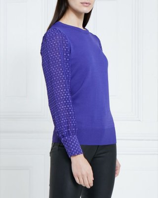 Gallery Pleat Sleeve Jumper Gallery Pleat Sleeve Jumper