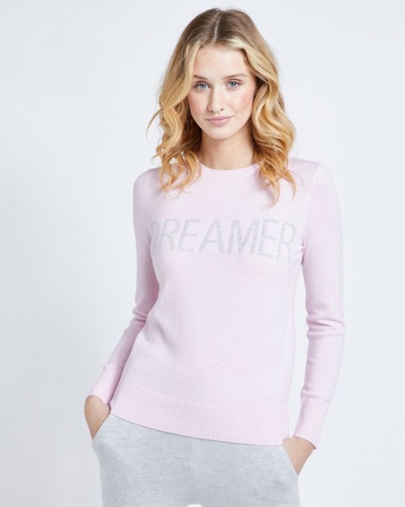 Savida Cashmere Blend Slogan Jumper Savida Cashmere Blend Slogan Jumper