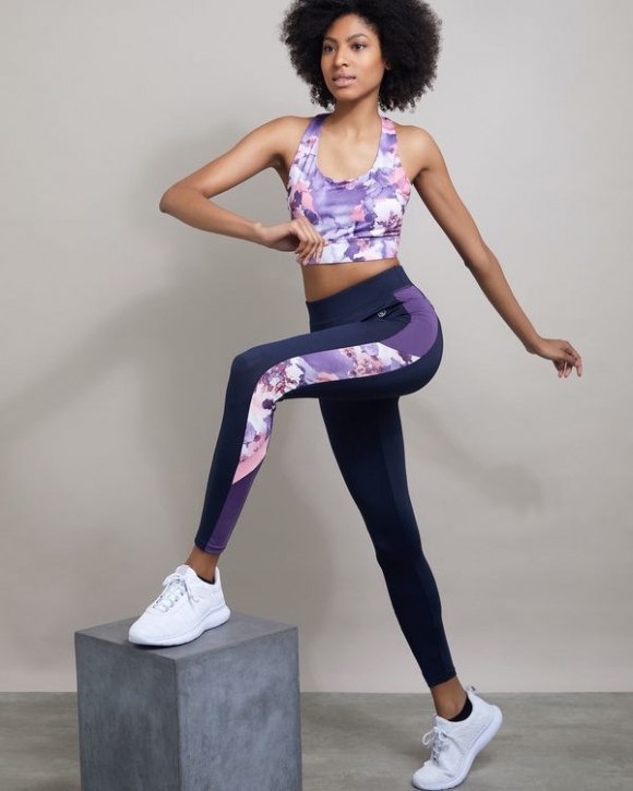 Floral Insert Legging Floral Insert Legging