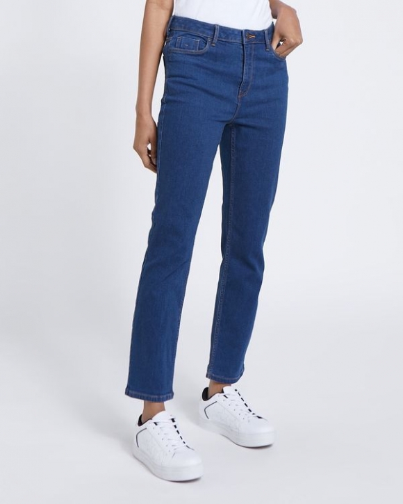 Mid Rise Essential Straight Fit Jeans Mid Rise Essential Straight Fit Jeans