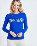 Savida Cashmere Blend Slogan Jumper Savida Cashmere Blend Slogan Jumper