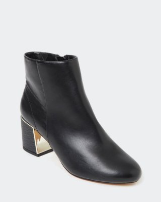 Gold Detail Low Heel Boot Gold Detail Low Heel Boot