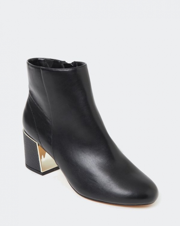 Gold Detail Low Heel Boot Gold Detail Low Heel Boot