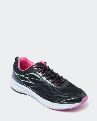 Sporty Black And Pink Trainer Sporty Black And Pink Trainer