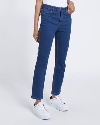 Mid Rise Essential Straight Fit Jeans Mid Rise Essential Straight Fit Jeans