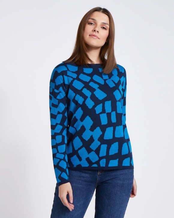 Paul Costelloe Living Studio Blue Pebble Jumper Paul Costelloe Living Studio Blue Pebble Jumper