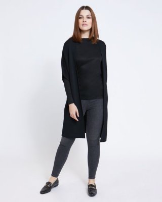 Paul Costelloe Living Studio Black Shawl Cardigan Paul Costelloe Living Studio Black Shawl Cardigan