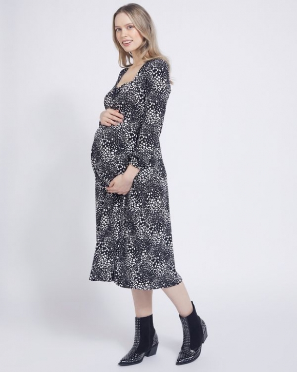 Savida Maternity Animal Print Dress Savida Maternity Animal Print Dress