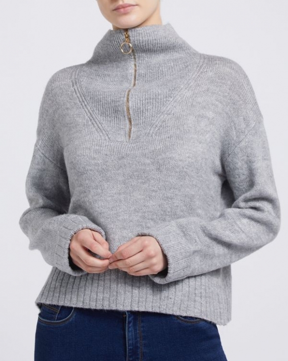Half Zip Funnel Neck Jumper Half Zip Funnel Neck Jumper