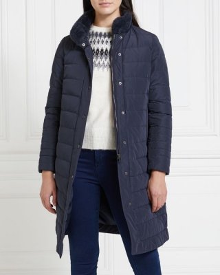 Gallery Fur Down Feather Padded Coat Gallery Fur Down Feather Padded Coat