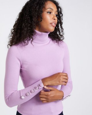 Savida Velvet Button Cuff Jumper Savida Velvet Button Cuff Jumper