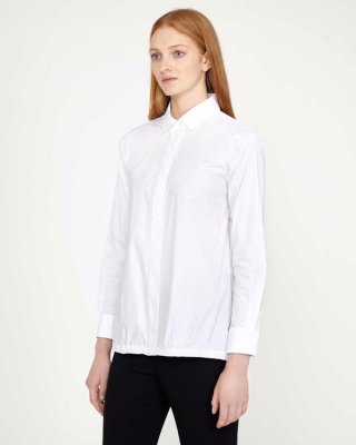 Carolyn Donnelly The Edit Gathered Hem Shirt Carolyn Donnelly The Edit Gathered Hem Shirt