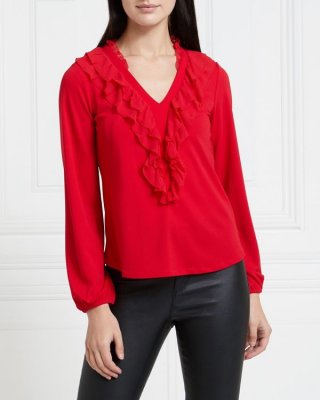Gallery Mistletoe Ruffle Blouse Gallery Mistletoe Ruffle Blouse