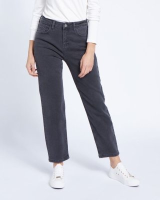 Paul Costelloe Living Studio Charcoal Straight Leg Denim Jeans Paul Costelloe Living Studio Charcoal Straight Leg Denim Jeans