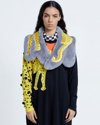 Joanne Hynes Everything Can Become A Fairy Tale Applique Shawl Collar Joanne Hynes Everything Can Become A Fairy Tale Applique Shawl Collar