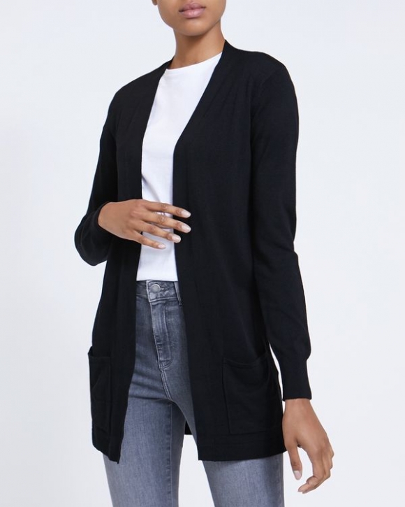 Pocket Edge To Edge Cardigan Pocket Edge To Edge Cardigan