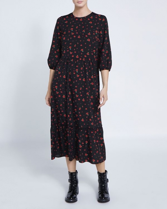 Round Neck Midi Dress Round Neck Midi Dress