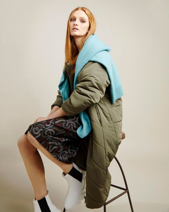 Carolyn Donnelly The Edit Quilted Raglan Coat Carolyn Donnelly The Edit Quilted Raglan Coat