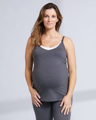 Maternity Lace Trim Nursing Cami Maternity Lace Trim Nursing Cami