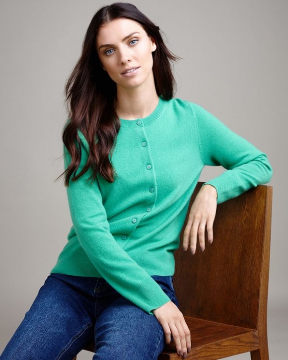 Paul Costelloe Living Studio Green Cashmere Cardigan Paul Costelloe Living Studio Green Cashmere Cardigan