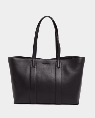 Paul Costelloe Living Studio Black Leather Shopper Tote Paul Costelloe Living Studio Black Leather Shopper Tote