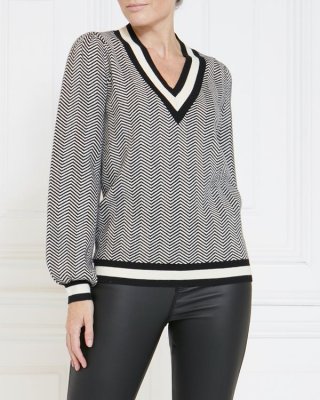 Gallery Bijou Herringbone Jumper Gallery Bijou Herringbone Jumper
