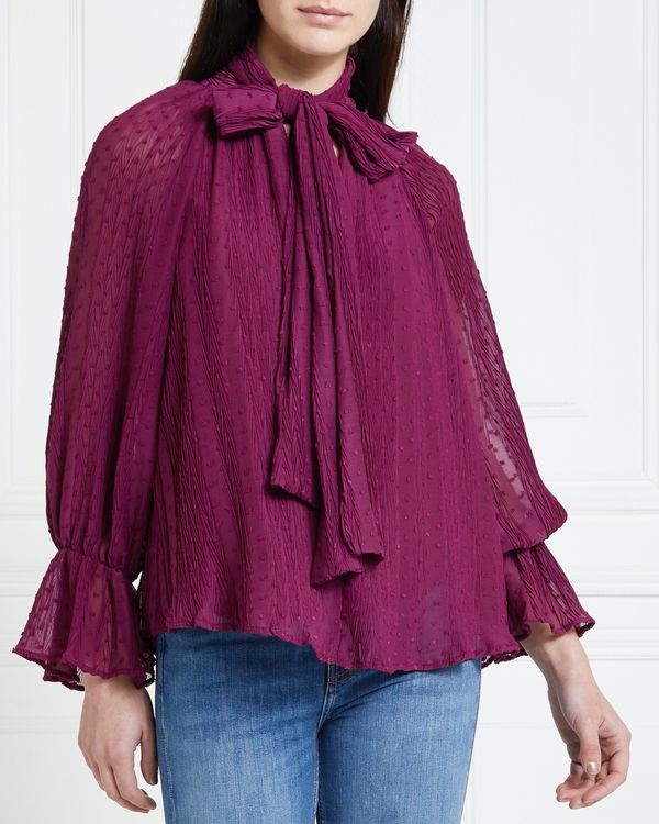 Gallery Ojai Dobby Tie Blouse
