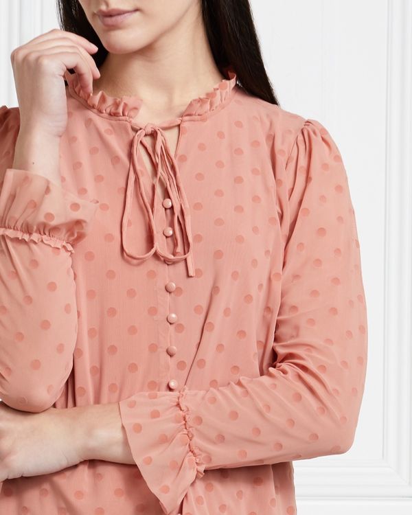 Gallery Bijou Spot Mesh Top