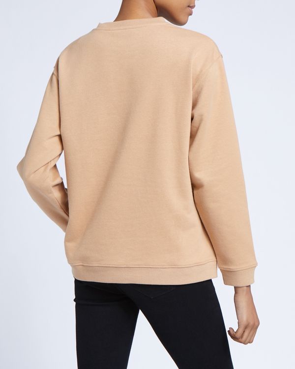 Embroidered Slogan Sweatshirt