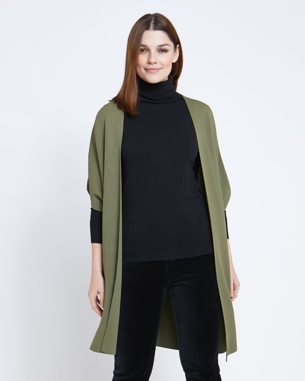 Paul Costelloe Living Studio Green Shawl Cardigan