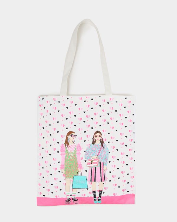 Savida Glitter Print Tote Bag