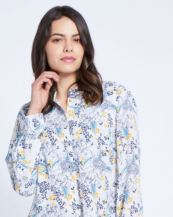 Paul Costelloe Living Studio Leopard Floral Blouse
