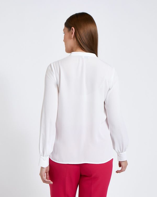 Paul Costelloe Living Studio Ivory Pleat Front Blouse