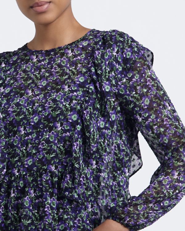 Ruffle Dobby Top