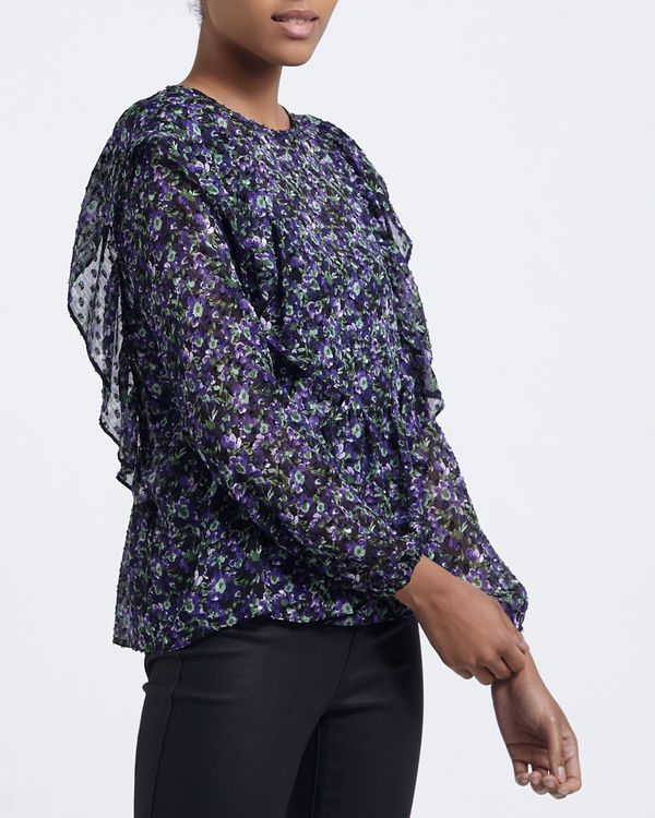 Ruffle Dobby Top