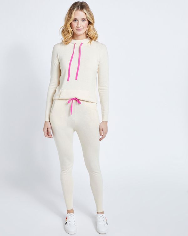 Savida Cashmere Blend Neon Tie Jumper