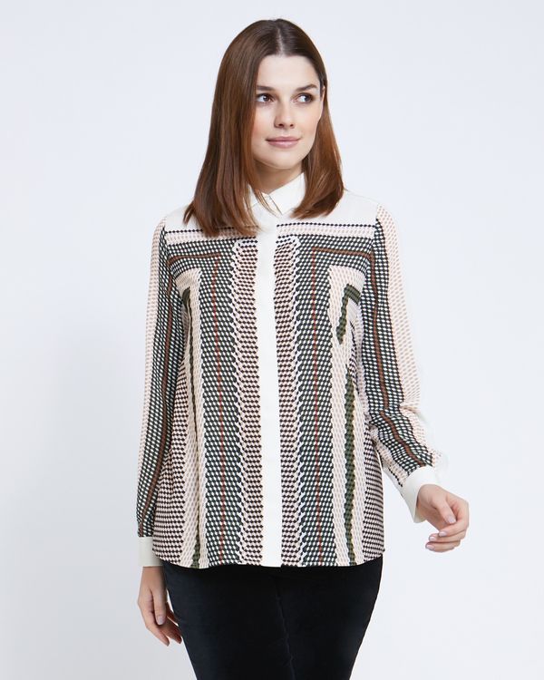 Paul Costelloe Living Studio Engineered Print Shirt