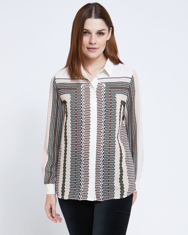 Paul Costelloe Living Studio Engineered Print Shirt